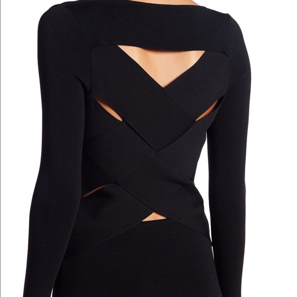 360 cashmere Veda woven cross back sweater